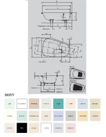 Kaldewei vana Avantgarde Plaza duo 180x120/80x43 cm, č. 192, levá 237200010001